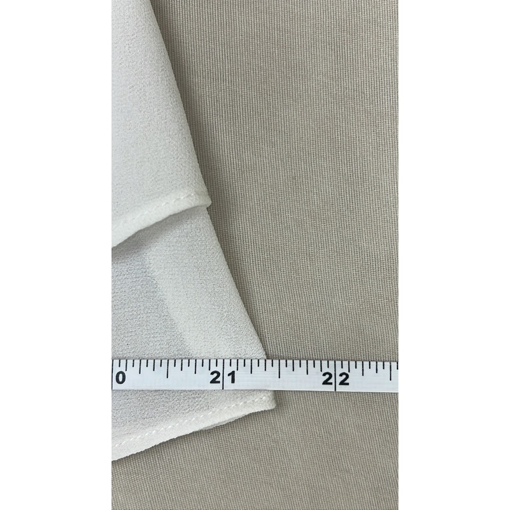 Naked Zebra White Braided T-Back Double Layer Chiffon Camisole Tank Top Small - Picture 10 of 11